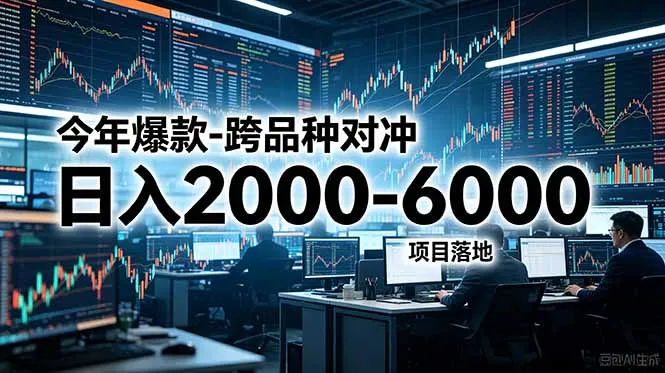 今年爆款-跨品种对冲日入2000-6000，项目落地！-706资源网