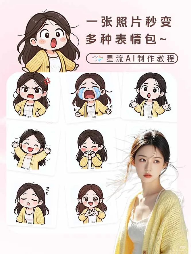一张照片秒变N种专属表情包，三步搞定可爱搞怪治愈风，从此斗图聊天不再到处存别人图-706资源网