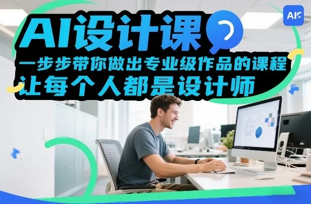 AI设计课，一步步带你做出专业级作品的课程，让每个人都是设计师-706资源网