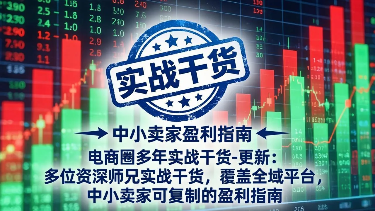 电商圈多年实战干货-更新4月27：多位资深师兄实战干货/覆盖全域平台，中小卖家可复制的盈利指南-706资源网