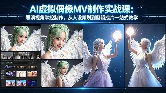 AI虚拟偶像MV制作实战教学：导演视角掌控制作，从人设策划到剪辑成片一站式教学-706资源网