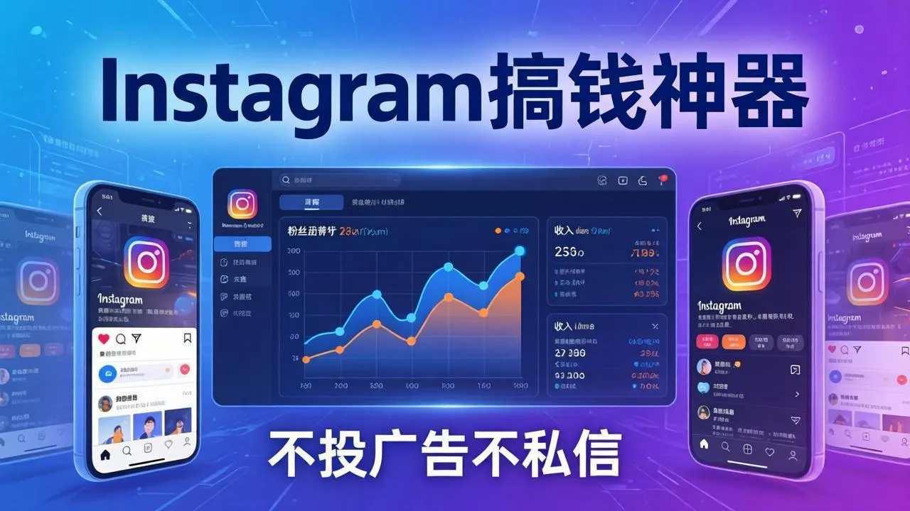 Instagram搞钱神器：月涨6万粉+月入5万刀，不投广告不私信，靠算法+低价产品-706资源网