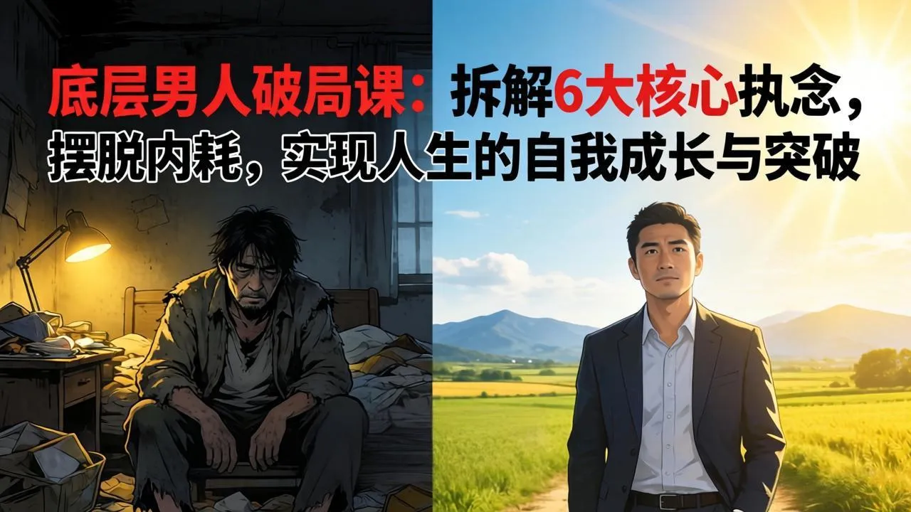 付费文章：底层男人破局课：拆解 6 大核心执念，摆脱内耗，实现人生的自我成长与突破-706资源网