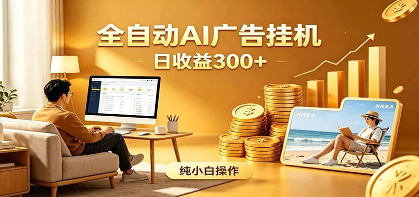 AI风口项目，全程解放双手，后台自动运行赚取收益，每天稳定收益300+-706资源网