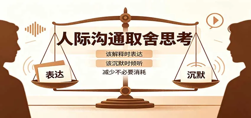 人际沟通取舍思考:分清解释与沉默边界,拿捏职场生活沟通分寸减少情绪内耗-706资源网