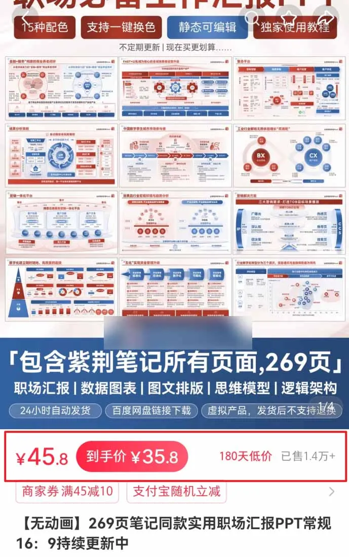小红书虚拟项目特训班9.0,全面拥抱AI,批量产出原创PPT货源,单品/单店纯利润几万到几十W-706资源网
