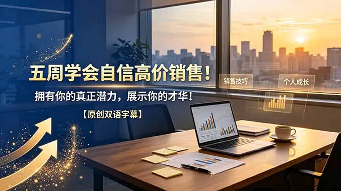 五周学会自信高价销售！拥有你的真正潜力，展示你的才华！【原创双语字幕】-706资源网