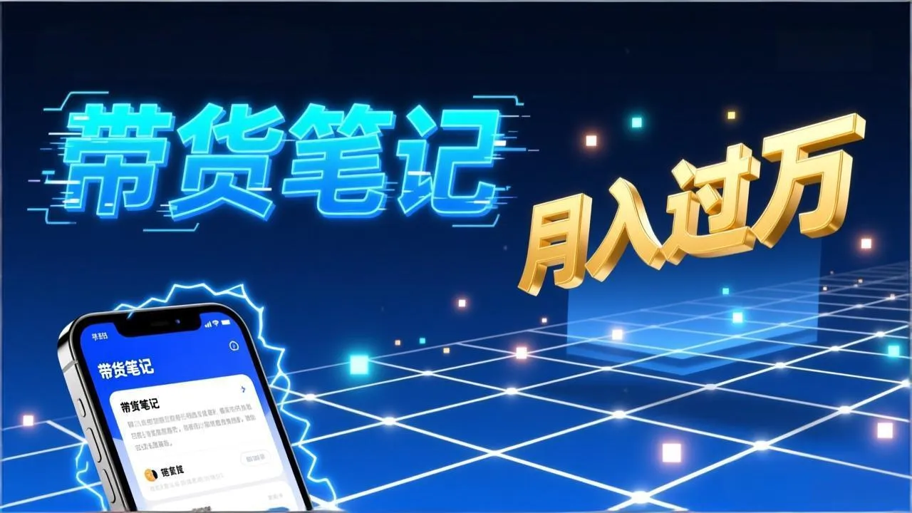 小红书爆款笔记带货实战：拆解封面标题正文全要素，手把手教你单篇笔记带货月入过万-706资源网