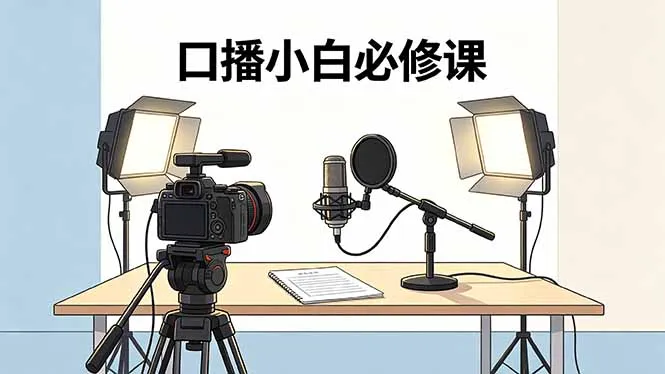 口播小白必修课：录像收音灯光设备+脚本撰写，搭专业级录制场景-706资源网