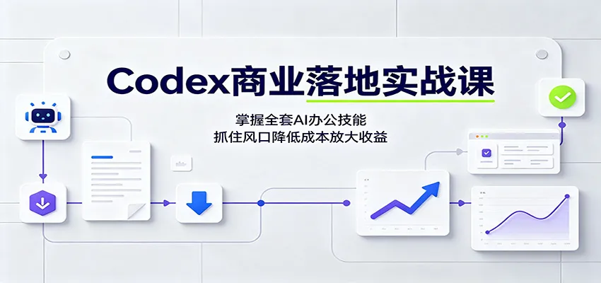 Codex商业落地实战课：掌握全套AI办公技能，抓住风口降低成本放大收益-706资源网