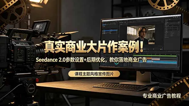 真实商业大片作案例！Seedance 2.0参数设置+后期优化，教你落地商业广告-706资源网