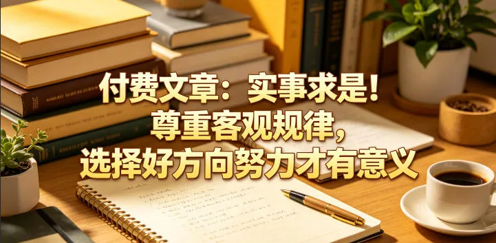 付费文章:实事求是!尊重客观规律,选择好方向努力才有意义-706资源网