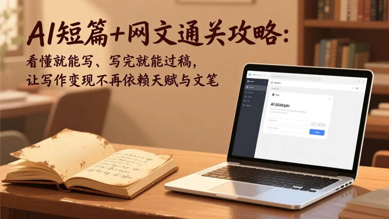 AI短篇+网文通关攻略-更新4月：看懂就能写、写完就能过稿，让写作变现不再依赖天赋与文笔-706资源网