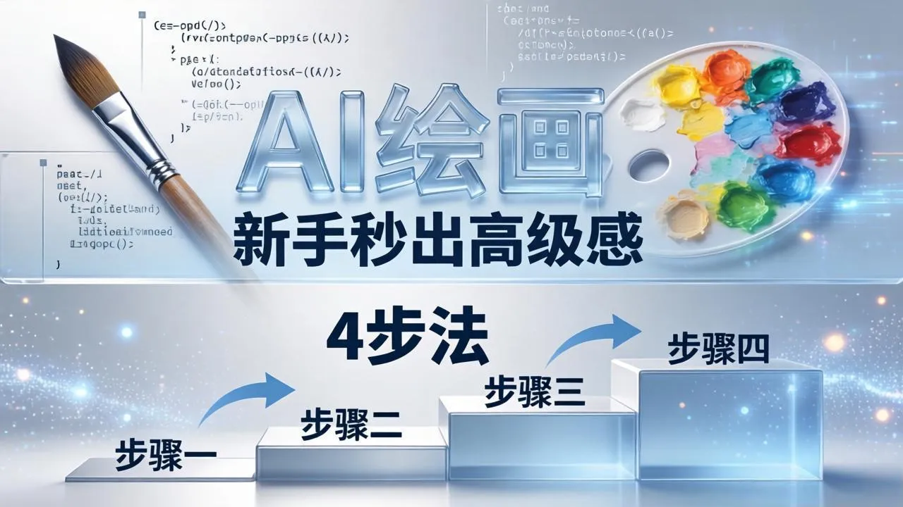 AI绘画入门别再硬磕了！即梦4步法：万能提示词公式+BRTR框架，新手秒出高级感-706资源网