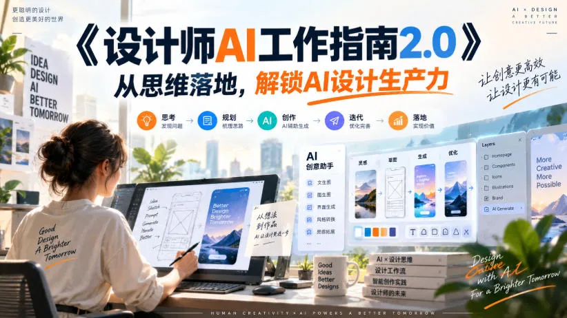 《设计师AI工作指南2.0》从思维落地-无水印，解锁AI设计生产力-706资源网