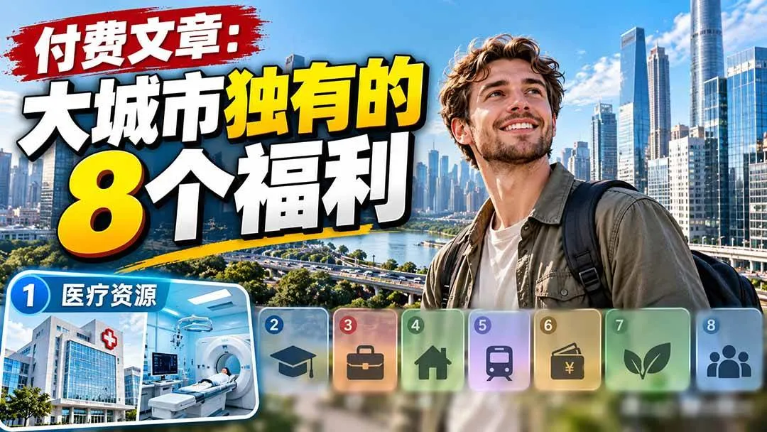 （20848期）付费文章：大城市独有的8个福利-706资源网
