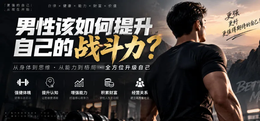 付费文章：男性该如何提升自己的战斗力？-706资源网