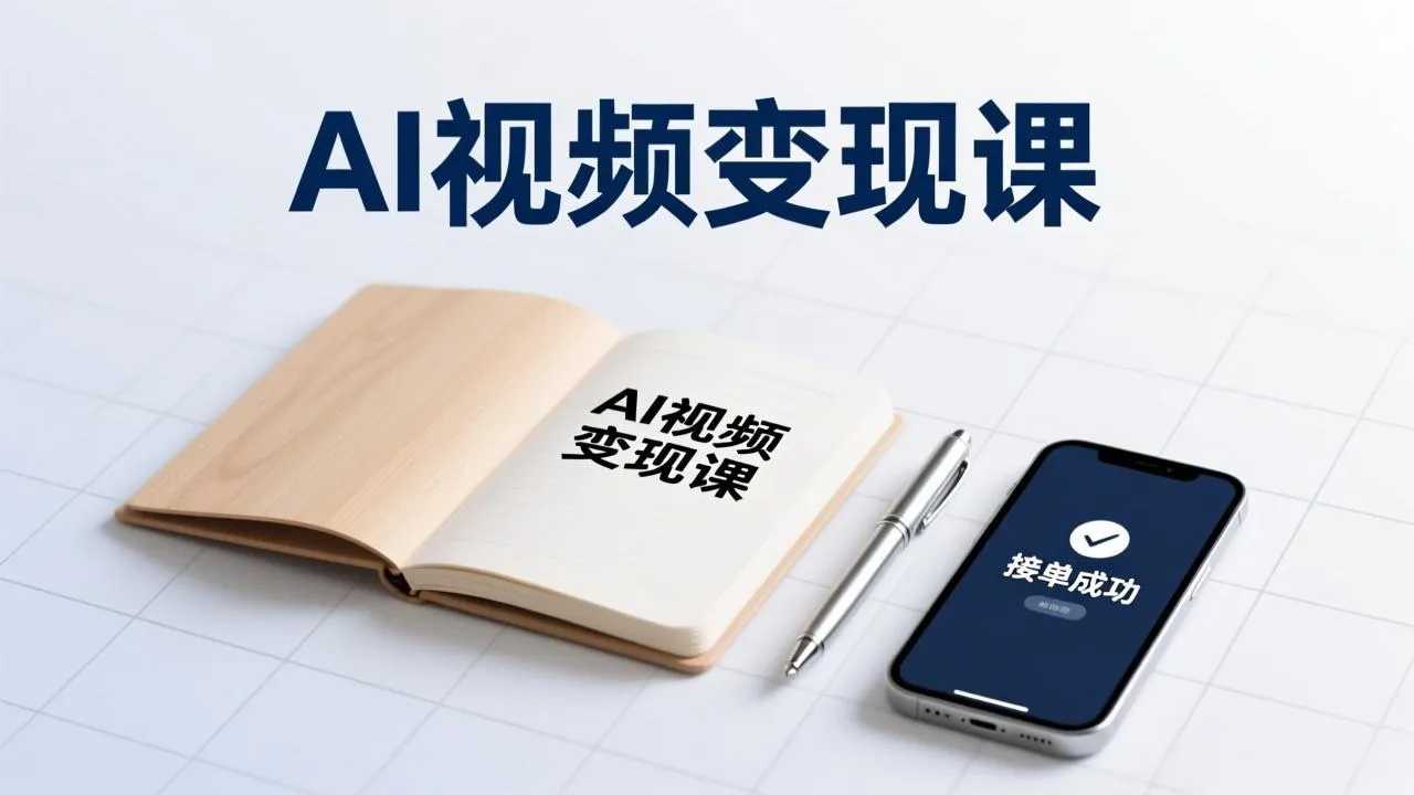AI视频变现课，学完即可创作短片、接商单，实现副业增收，单项目报价可达千元-706资源网