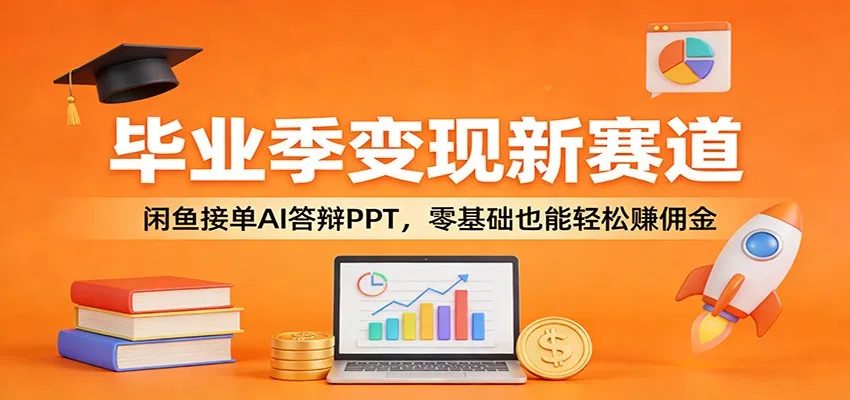 毕业季变现新赛道：闲鱼接单AI答辩PPT，零基础也能轻松赚佣金-706资源网