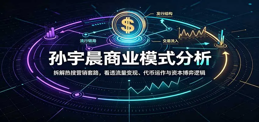 孙宇晨商业模式分析:拆解热搜营销套路,看透流量变现、代币运作与资本博弈逻辑-706资源网