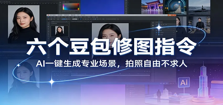 六个豆包修图指令：AI 一键生成专业场景，拍照自由不求人-706资源网