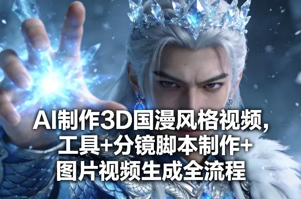 AI制作3D国漫风格视频，工具+分镜脚本制作+图片视频生成全流程-706资源网
