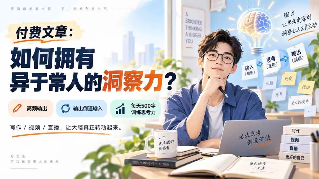 (20558期)付费文章:如何拥有异于常人的洞察力?-706资源网