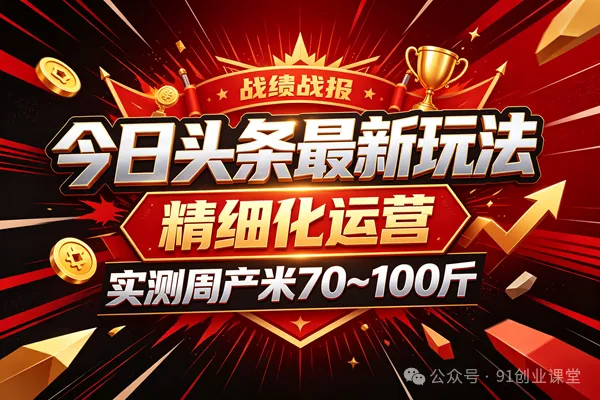 今日头条最新玩法,精细化运营,躺米,实测周产米 70~100 ,兔米橡木,全新躺.zhuan模式 今日头条最新玩法,精细化运营,躺米,实测周产米 70~100 ,兔米橡木,全新躺.zhuan模式