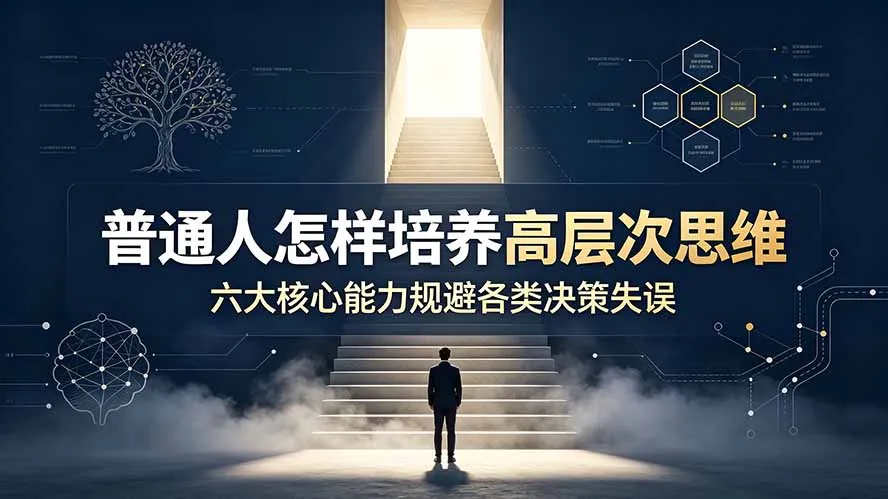 付费文章：普通人怎样培养高层次思维，六大核心能力规避各类决策失误-706资源网