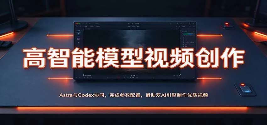 高智能模型视频创作:Astra与Codex协同,完成参数配置,借助双AI引擎制作优质视频-706资源网