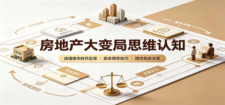 房地产大变局思维认知：读懂楼市时代巨变，卖房博弈技巧，理性购房决策-706资源网