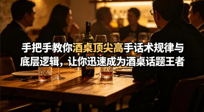 付费文章：手把手教你酒桌顶尖高手话术规律与底层逻辑，让你迅速成为酒桌话题王者(二十年全网独家经验分享)-706资源网