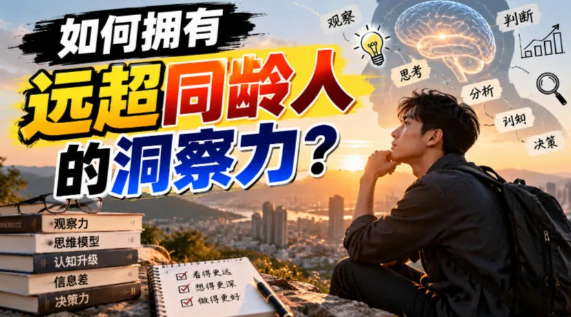 付费文章:如何拥有远超同龄人的洞察力?-706资源网
