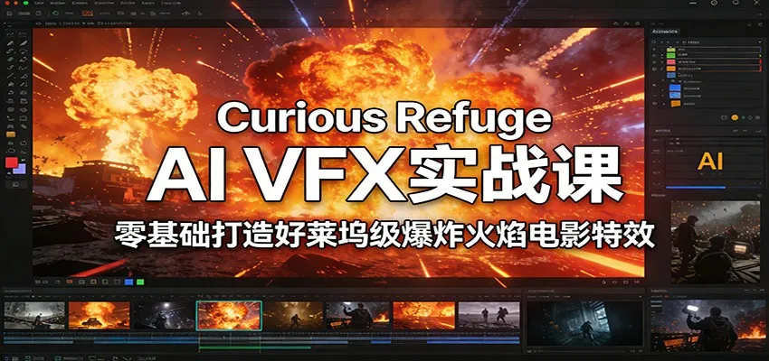 图片[1]-Curious Refuge AI VFX实战课，零基础打造好莱坞级爆炸火焰电影特效-706资源网
