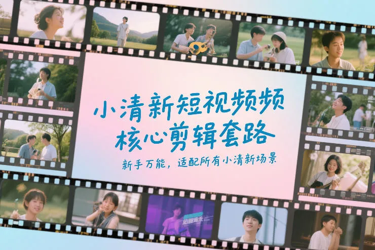 小清新短视频核心剪辑套路，新手万能，适配所有小清新场景-706资源网