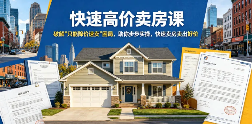 快速高价卖房课，破解“只能降价速卖”困局，助你步步实操，快速卖房卖出好价(更新2026)-706资源网