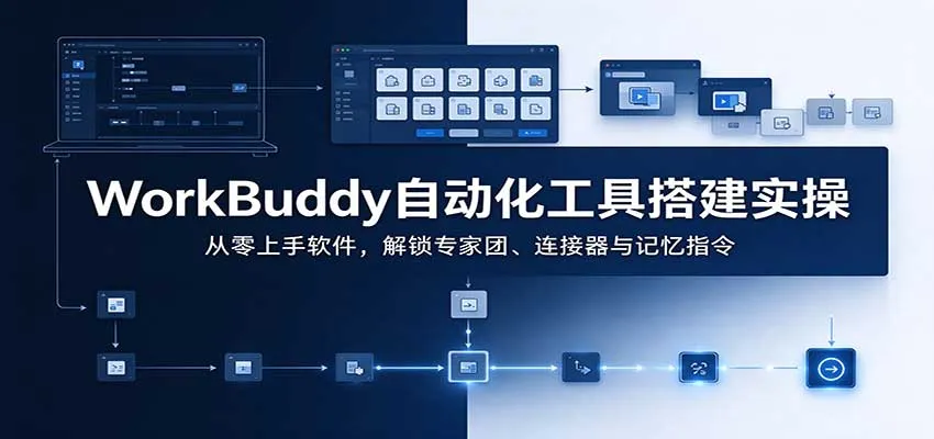 WorkBuddy自动化工具搭建实操：从零上手软件，解锁专家团、连接器与记忆指令-706资源网
