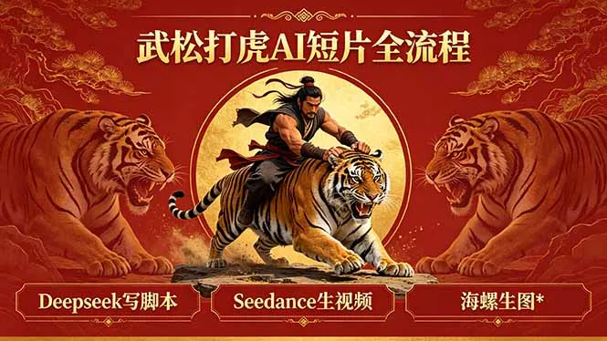 武松打虎AI短片全流程：Deepseek写脚本+Seedance生视频+海螺生图-706资源网