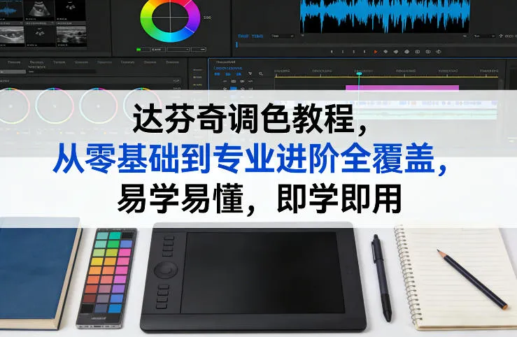 达芬奇调色教程，从零基础到专业进阶全覆盖，易学易懂，即学即用-706资源网