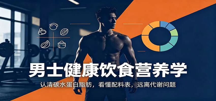 男士健康饮食营养学：认清碳水蛋白脂肪，看懂配料表，远离代谢问题-706资源网