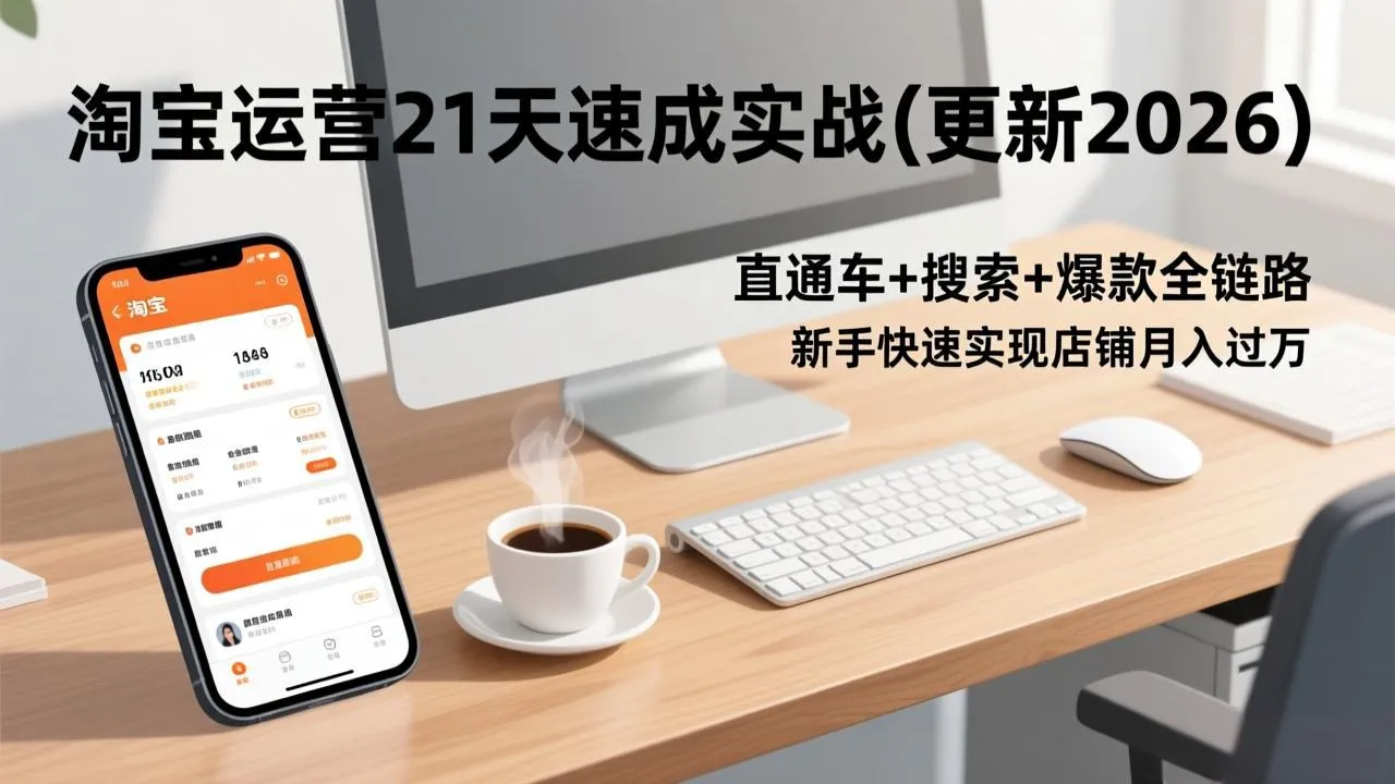 淘宝运营21天速成实战(更新2026-706资源网