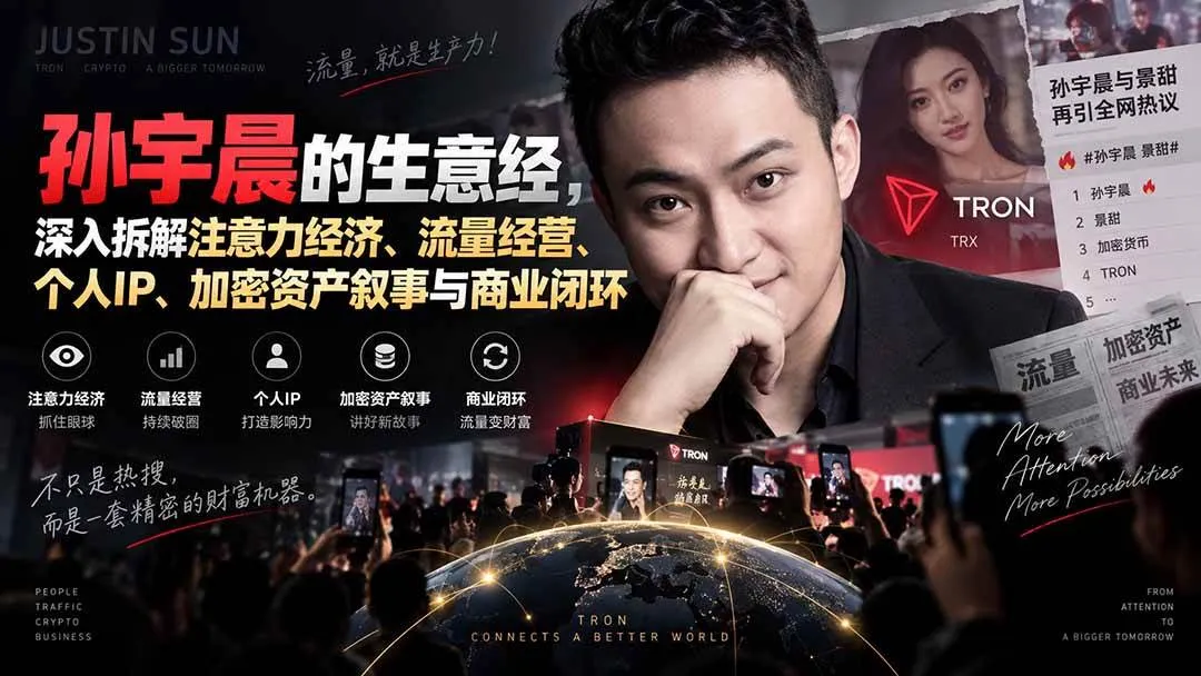 （20290期）某星球精华文章——孙宇晨的生意经，深入拆解注意力经济、流量经营、个人IP、加密资产叙事与商业闭环-706资源网