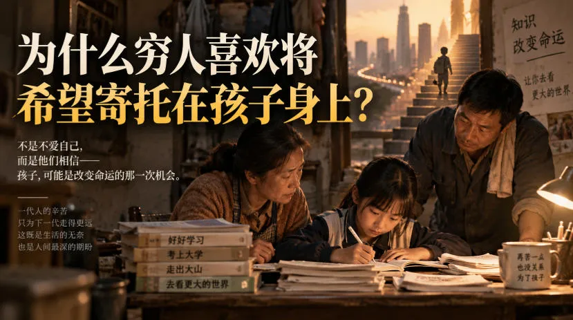 某社群精品文章：为什么穷人喜欢将希望寄托在孩子身上？-706资源网