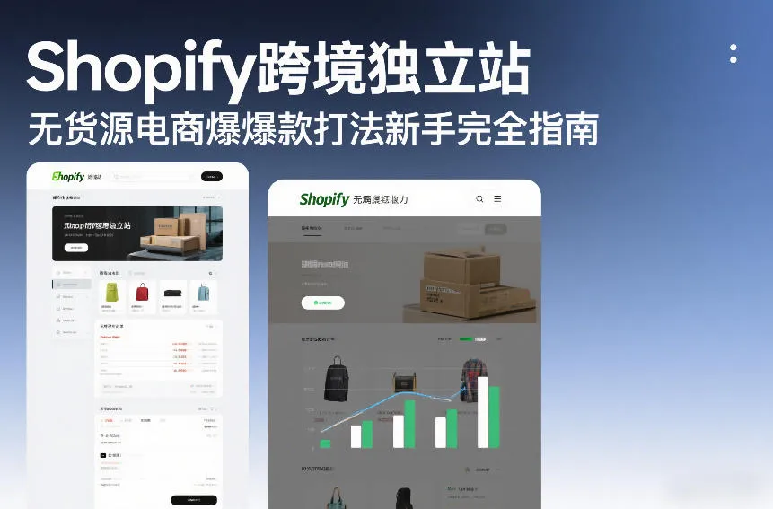 Shopify跨境独立站无货源电商爆款打法新手完全指南-706资源网