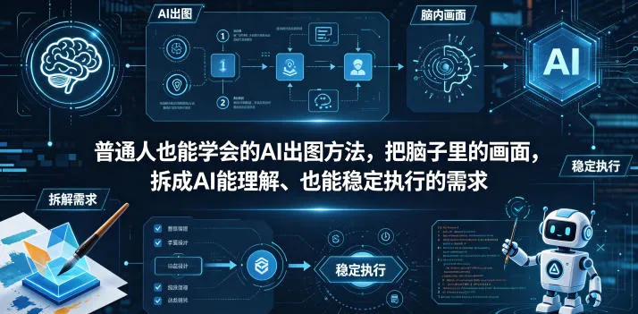 普通⼈也能学会的AI出图⽅法,把脑子里的画面,拆成AI能理解、也能稳定执行的需求【文档】-706资源网