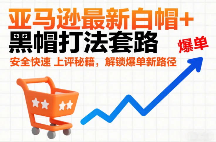 亚马逊最新白帽+黑帽打法套路，安全快速上评秘籍，解锁爆单新路径-706资源网