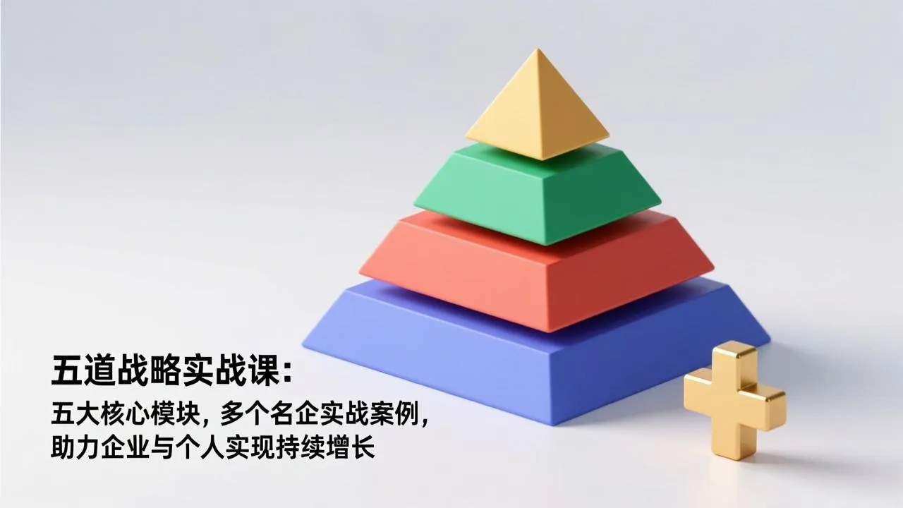 五道战略实战课：五大核心模块，多个名企实战案例，助力企业与个人实现持续增长-706资源网