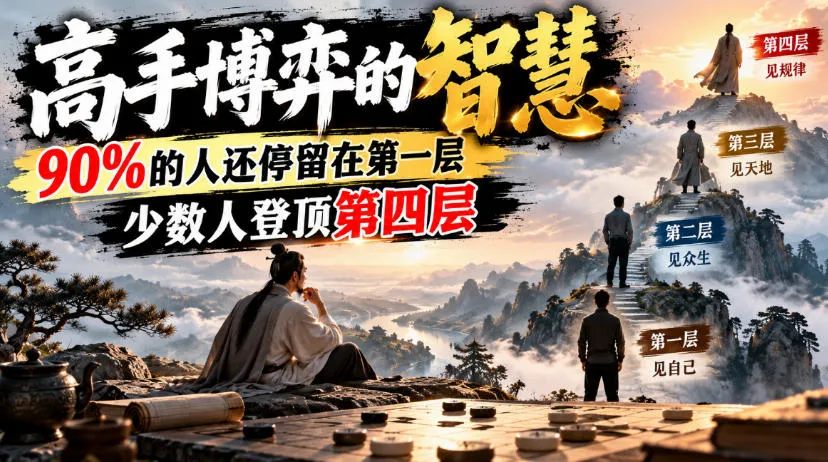 付费文章:高手博弈的智慧,90%的人还停留在第一层,少数人登顶第四层-706资源网