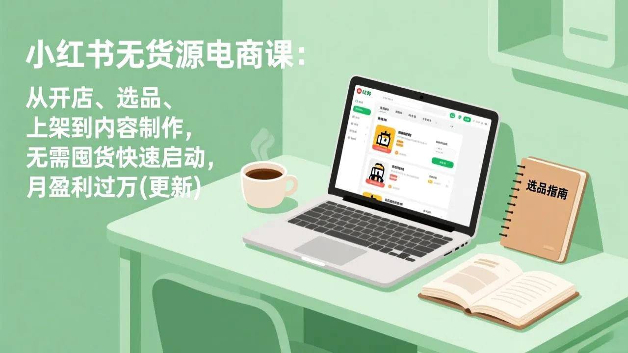 小红书无货源电商课(6月22更新-706资源网