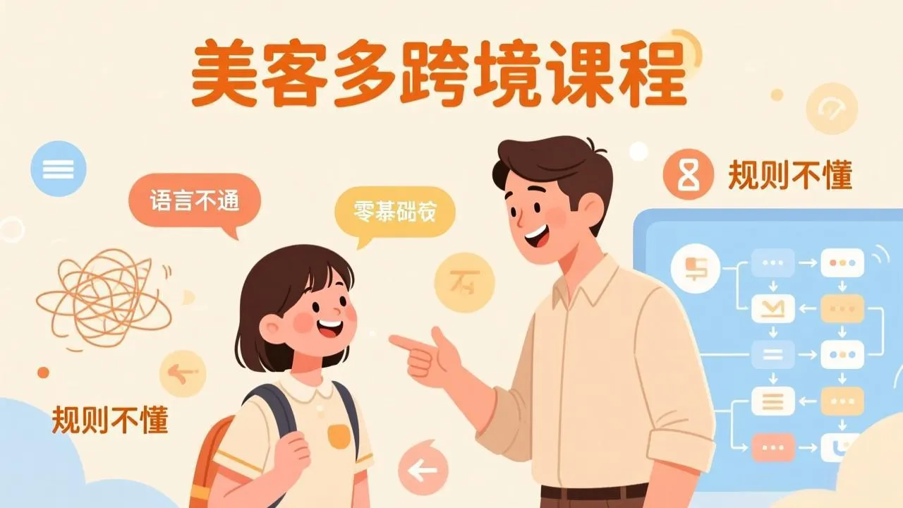 怕语言不通、怕不懂规则?零基础小白也能做的美客多跨境课,手把手带你美客多开店稳赚-706资源网